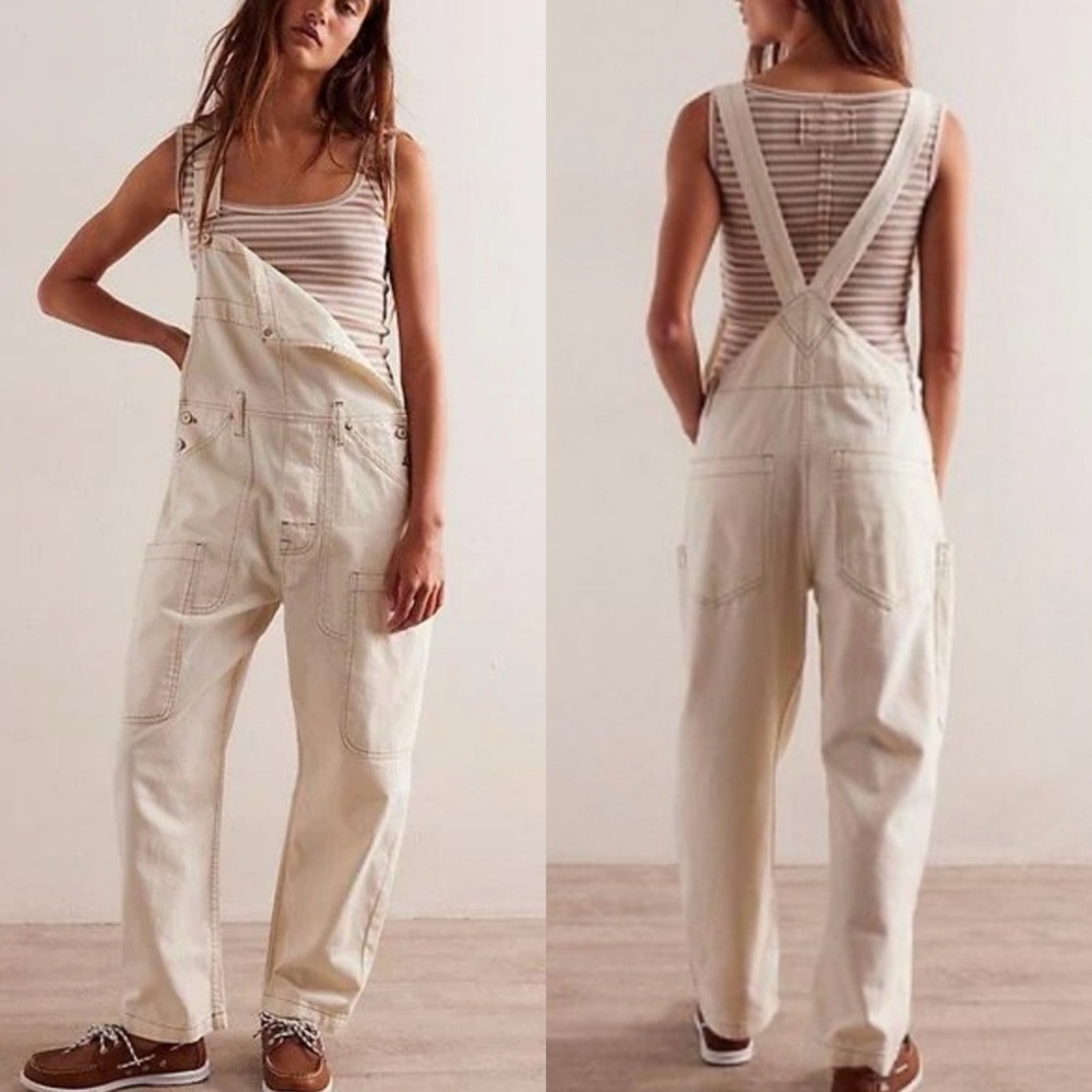 WE THE FREE The Way Back Overalls NEW Ivory